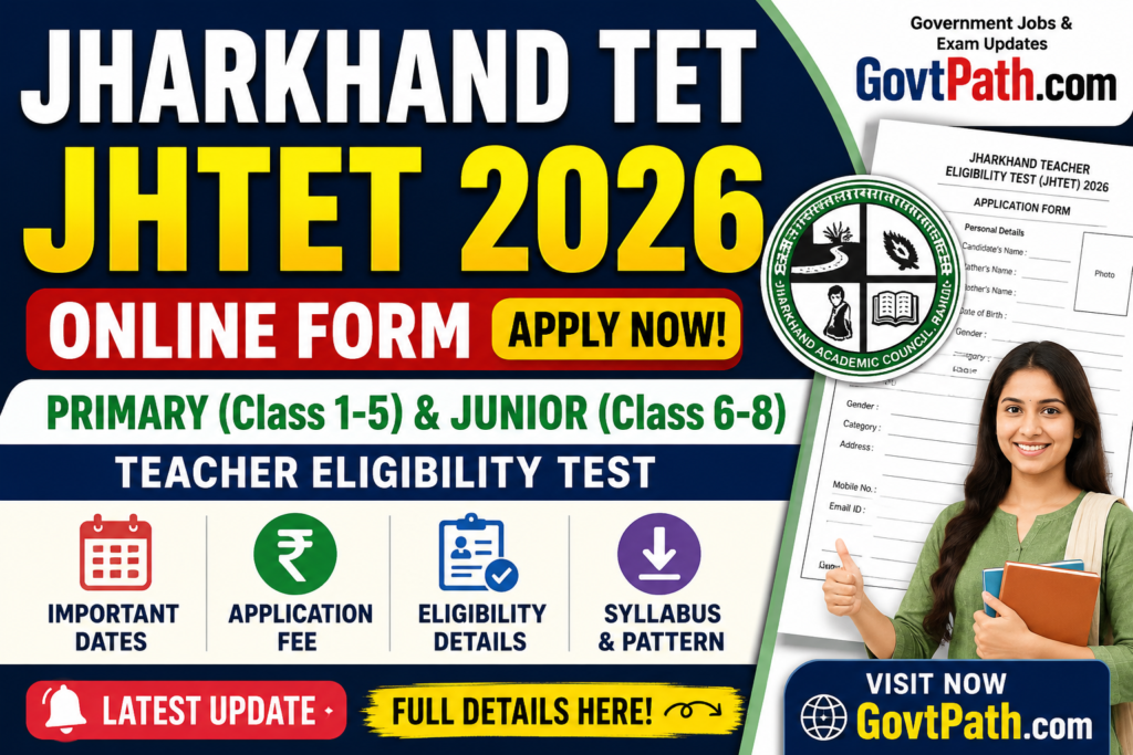 Jharkhand TET JHTET 2026