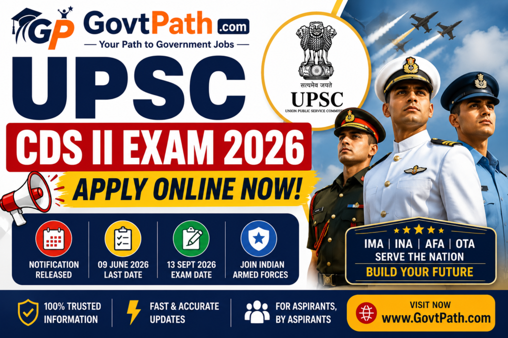 UPSC CDS II Recruitment 2026