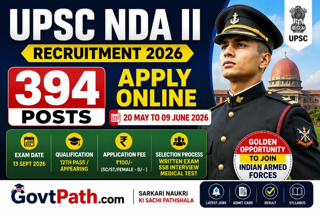 UPSC NDA II Recruitment 2026