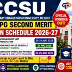 CCSU UG PG Second Merit Admission 2026-27