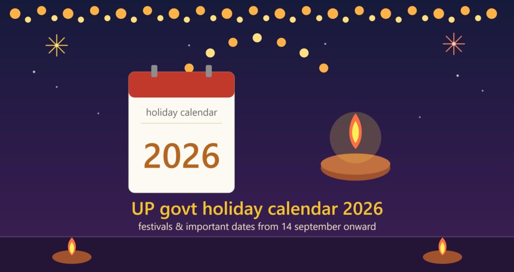 UP govt holiday calendar 2026 gazetted restricted list
