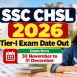 SSC CHSL 2026 Tier-I Exam Date Out