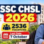 SSC CHSL 2026 Vacancy Announcement